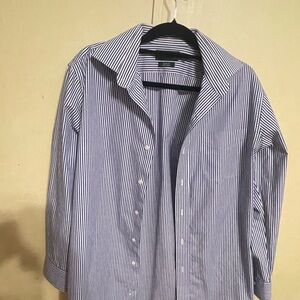 Lauren Ralph Lauren women’s Blue and White Striped Shirt